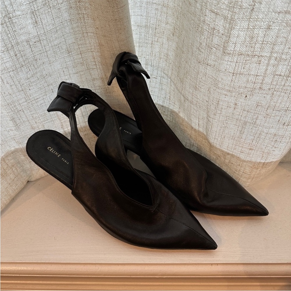 Celine lamb leather heels